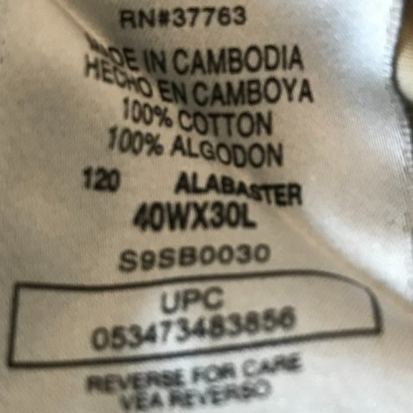 SAVANE Men's Pleated Casual Pants Waist Size is 40" with 30" length. - Picture 4 of 6